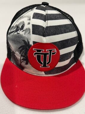 Tropical Hurley University of Tampa Logo Trucker Hat - Snapback Cap